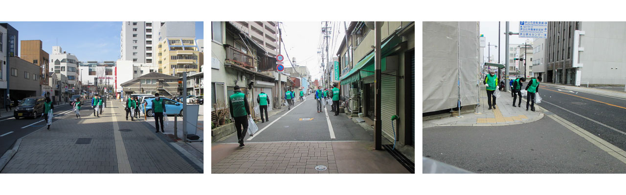 JA共済連岡山職員による清掃活動